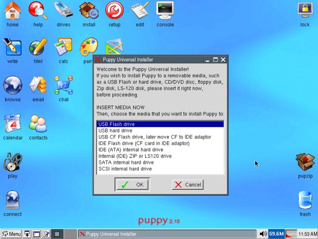 installing dropbox on puppy linux iso free